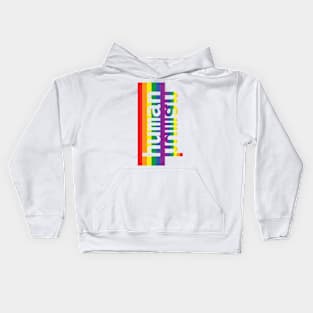 Pride Human Typography Kids Hoodie